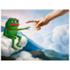 Pepe Token With Hand Funny Meme PNG