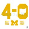 4 0 In The Game Michigan Wolverines Football SVG