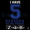 5 Reasons to Be Proud Zeta Phi Beta 1920 SVG Design