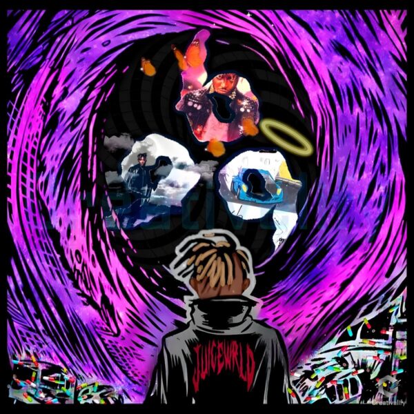 999 Juice WRLD Cartoon Song PNG Design