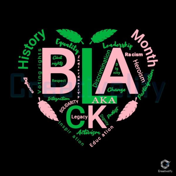 AKA 1908 Alpha Kappa Alpha Black History SVG Design