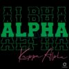 Alpha Kappa Alpha Pink Green SVG Design