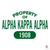 Alpha Kappa Alpha SVG Established 1908 Proudly Yours