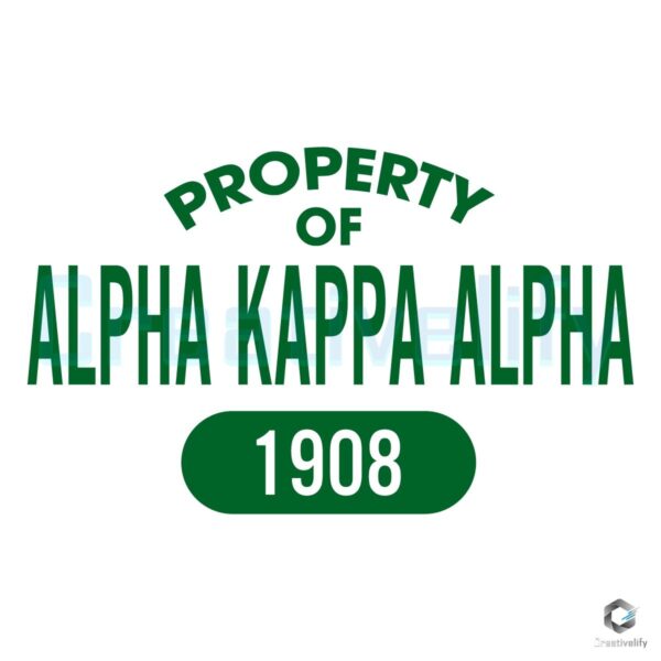 Alpha Kappa Alpha SVG Established 1908 Proudly Yours