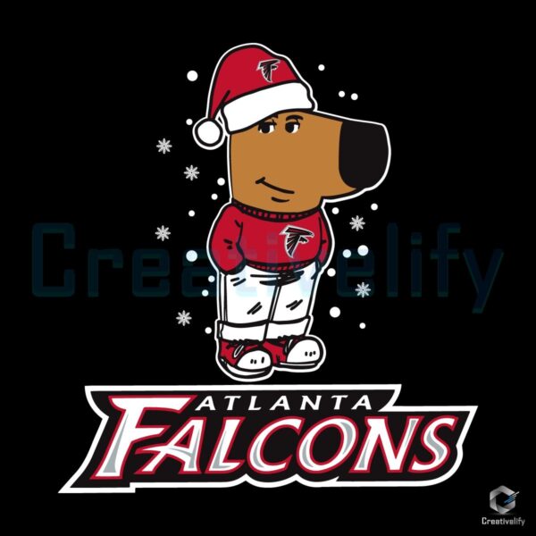 Atlanta Falcons Chill Guy Christmas Football SVG