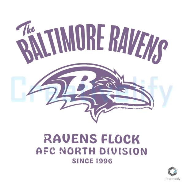 Baltimore Ravens Football Ravens Flock SVG