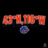 Boise State Broncos Football SVG 43N 116W Pride