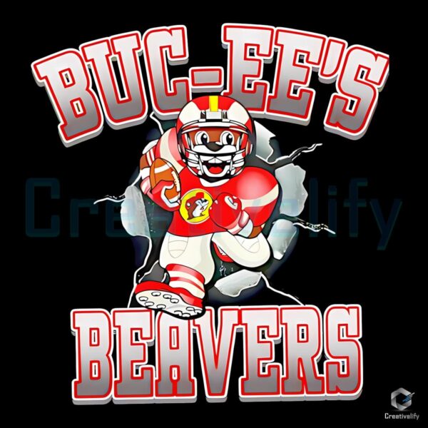 Buc-Ee's Beavers Football Logo Mascot PNG