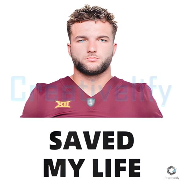 Cameron Skattebo Saved My Life PNG Design Tribute