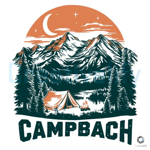 Camp Bachelorette Party Lake 2024 Campbach SVG