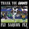 Chill Guy Thank You Giants Fly Saquon Fly PNG