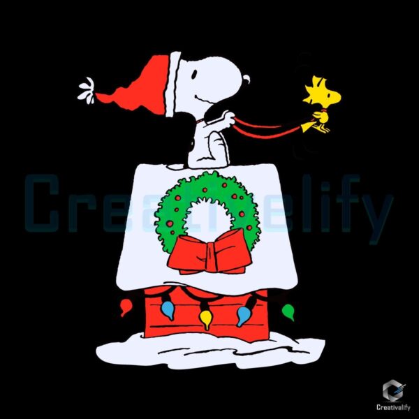 Christmas Peanuts Snoopy Woodstock SVG