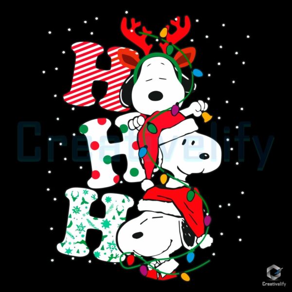 Christmas Snoopy Ho Ho Ho PNG