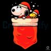 Christmas Snoopy Woodstock Pocket Friends SVG