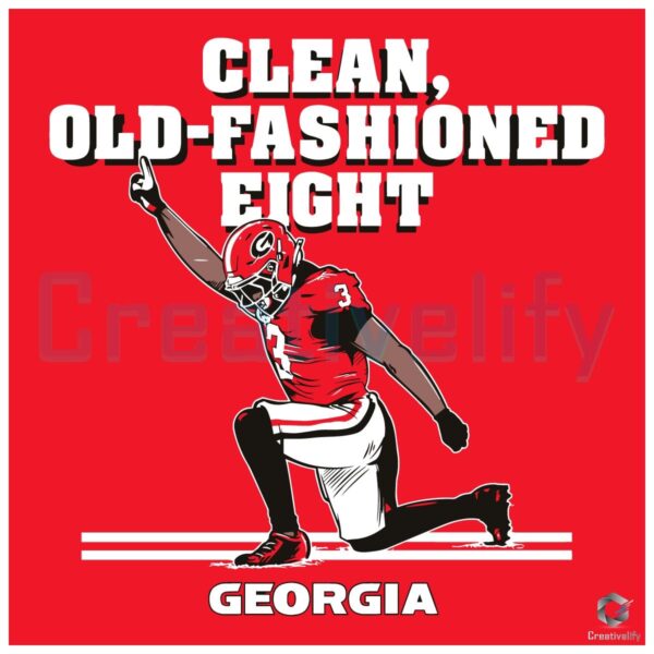 Clean Old Fashioned Eight Nate Frazier Bulldogs Football SVG