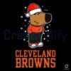 Cleveland Browns Chill Guy Christmas Football SVG