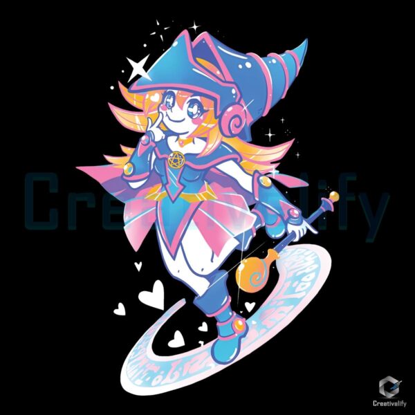 Dark Magician Girl YuGiOh Art Stunning PNG Download