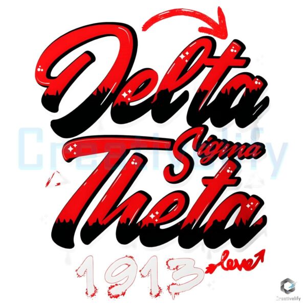 Delta Sigma Theta 1913 Level Up SVG PNG Design