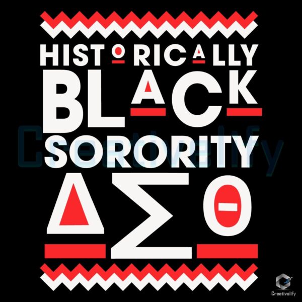 Delta Sigma Theta SVG Celebrating a Historic Black Sorority