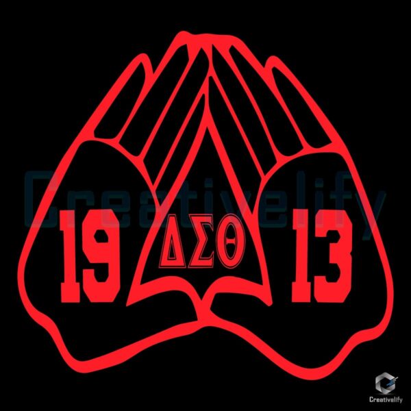 Delta Sigma Theta Svg Pyramid Hands Est Design Creativelify