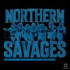 Detroit Lions Football Art Northern Savages PNG Design