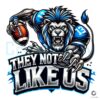 Detroit Lions They Not Like Us Mascot SVGPNG Art