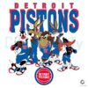 Detroit Pistons x Looney Tunes NBA Basketball SVG Design