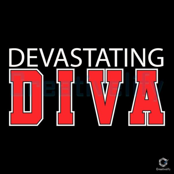 Devastating Diva SVG Delta Sigma Theta Sorority Design