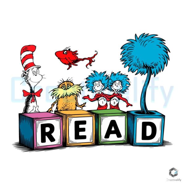 Dr Seuss SVG Celebrate Happy Reading Book Day