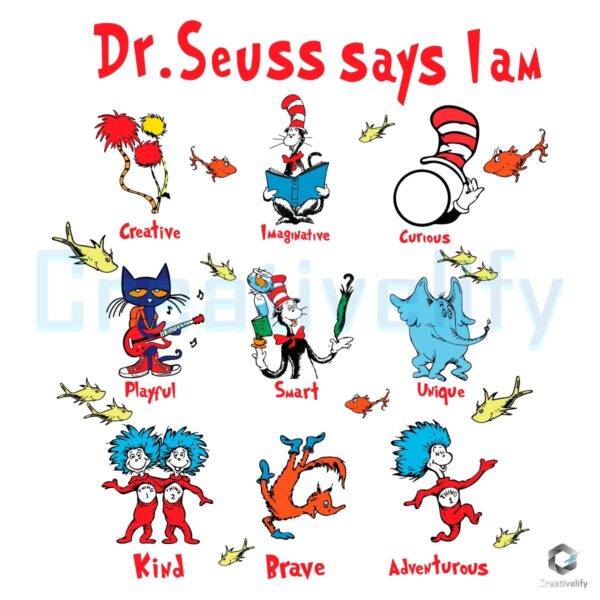 Dr Seuss SVG Im the Cat in the Hat Just Like That