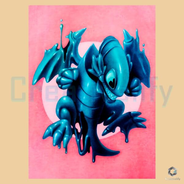 Epic YuGiOh Dragon Wax Art in PNG Format