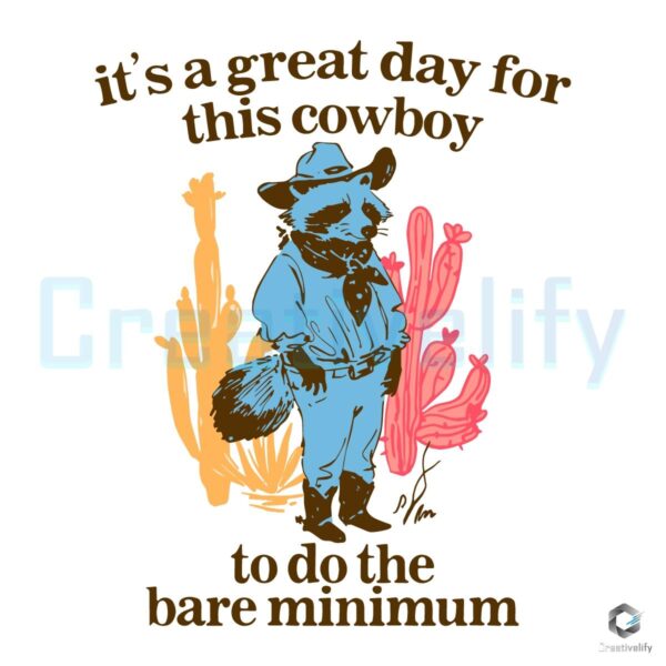 Every Cowboys Lazy Day Vibes SVG Do the Bare Minimum in Style