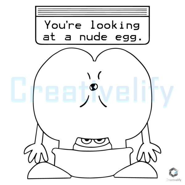 Feast Your Eyes on This Nude Egg SVG Design