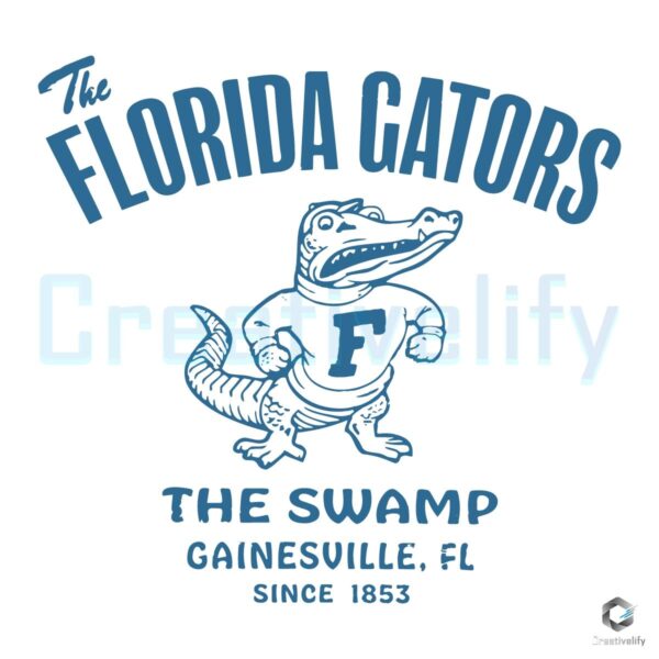 Florida Gators Football The Swamp Logo SVG