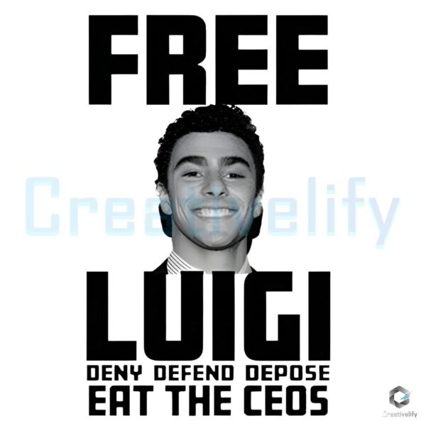 Free Luigi Deny Defend Depose Eat the CEOs SVG