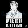 Free Luigi Line Art SVG White Design by Luigi Mangione