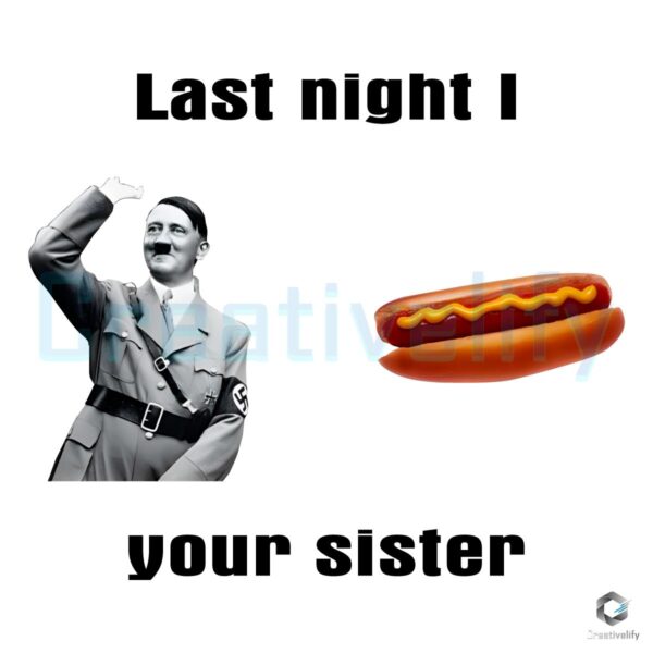 Funny Hot Dog Your Sister Meme PNG for Laughs