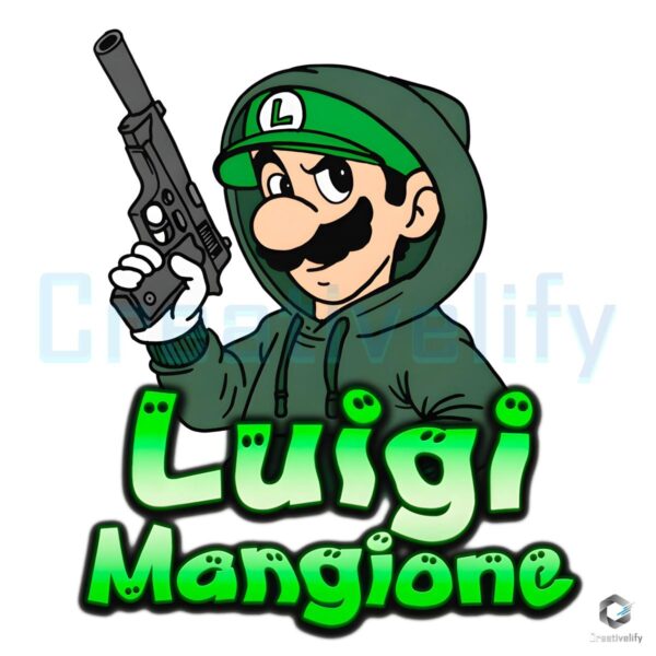 Funny Mario Luigi Killer Character Luigi Mangione PNG