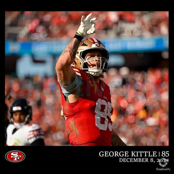 George Kittle 85 49ers Star Dec 8 2024 San Francisco PNG