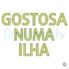 Gostosa Numa Ilha SVG Design