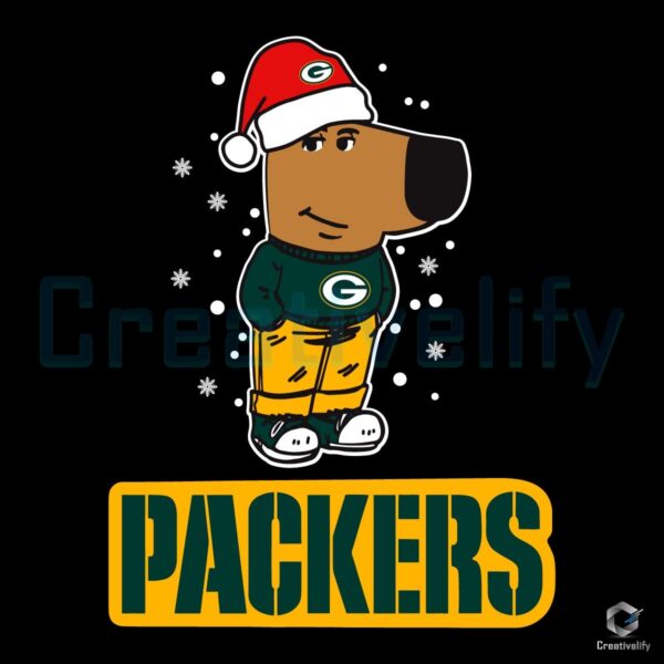 Green Bay Packers Chill Guy Christmas Football SVG