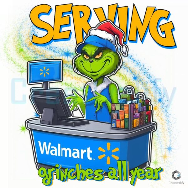 Grinch Cashier Serving Grinches All Year PNG