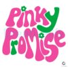 Groovy Pinky Promise Alpha Kappa Alpha Sorority SVG Design