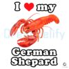 I Love My German Shepherd PNG Design