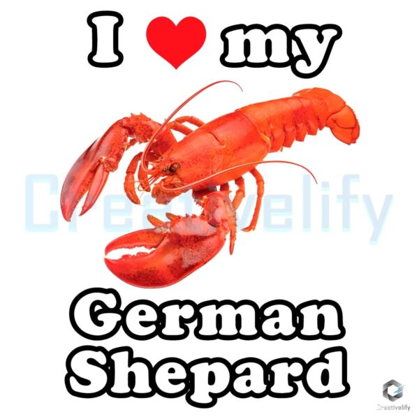 I Love My German Shepherd PNG Design