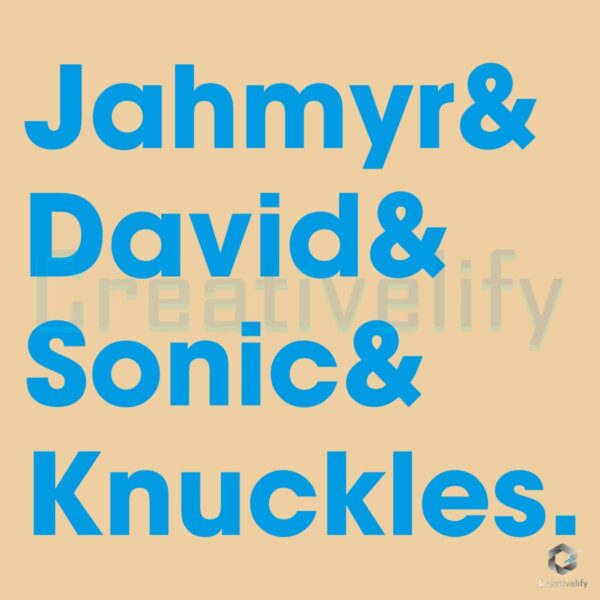 Jahmyr Gibbs David Montgomery Sonic and Knuckles SVG Magic