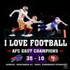 Josh Allen Fly I Love Football Afc East Champions 2024 PNG