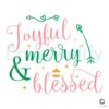 Joyful Merry Blessed Alpha Kappa Alpha SVG Design