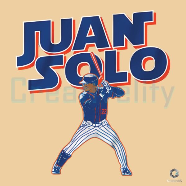 Juan Solo Queens NY Mets Baseball Star PNG Design