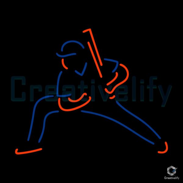 Juan Soto Neon SVG New York Yankees Baseball Star Design